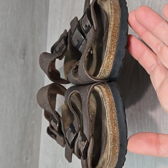 Birkis By Birkenstock Women Ankle Strap Brown Sandals Shoes Sz 40/9 Narrow - Picture 4 of 11